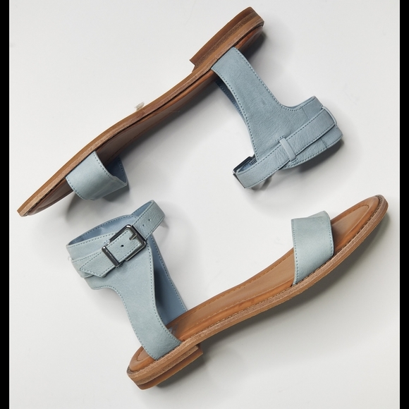 Gianni Bini Shoes - GIANNI BINI Baby Blue Flat Sandals